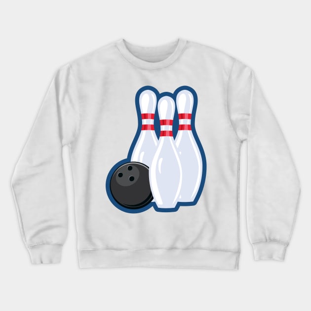 Bowling Night Crewneck Sweatshirt by SWON Design